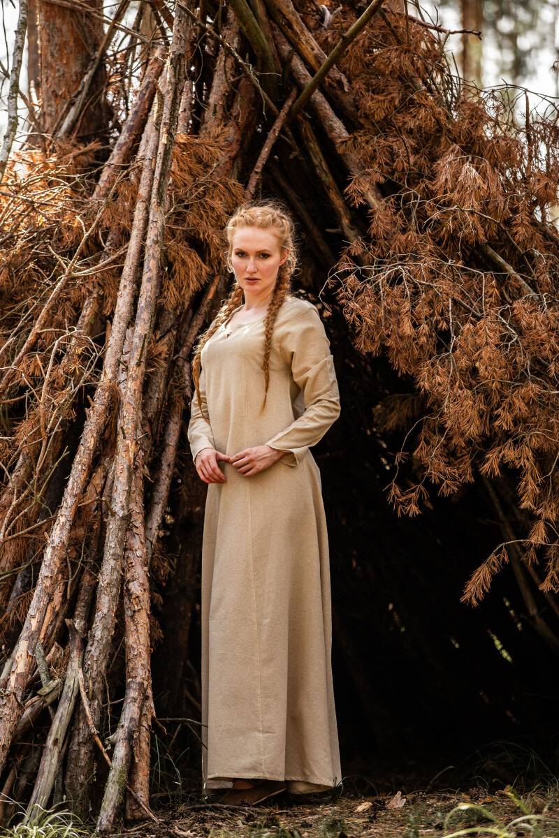 Wikinger Damen Unterkleid in Natur (ANBIETUNG)