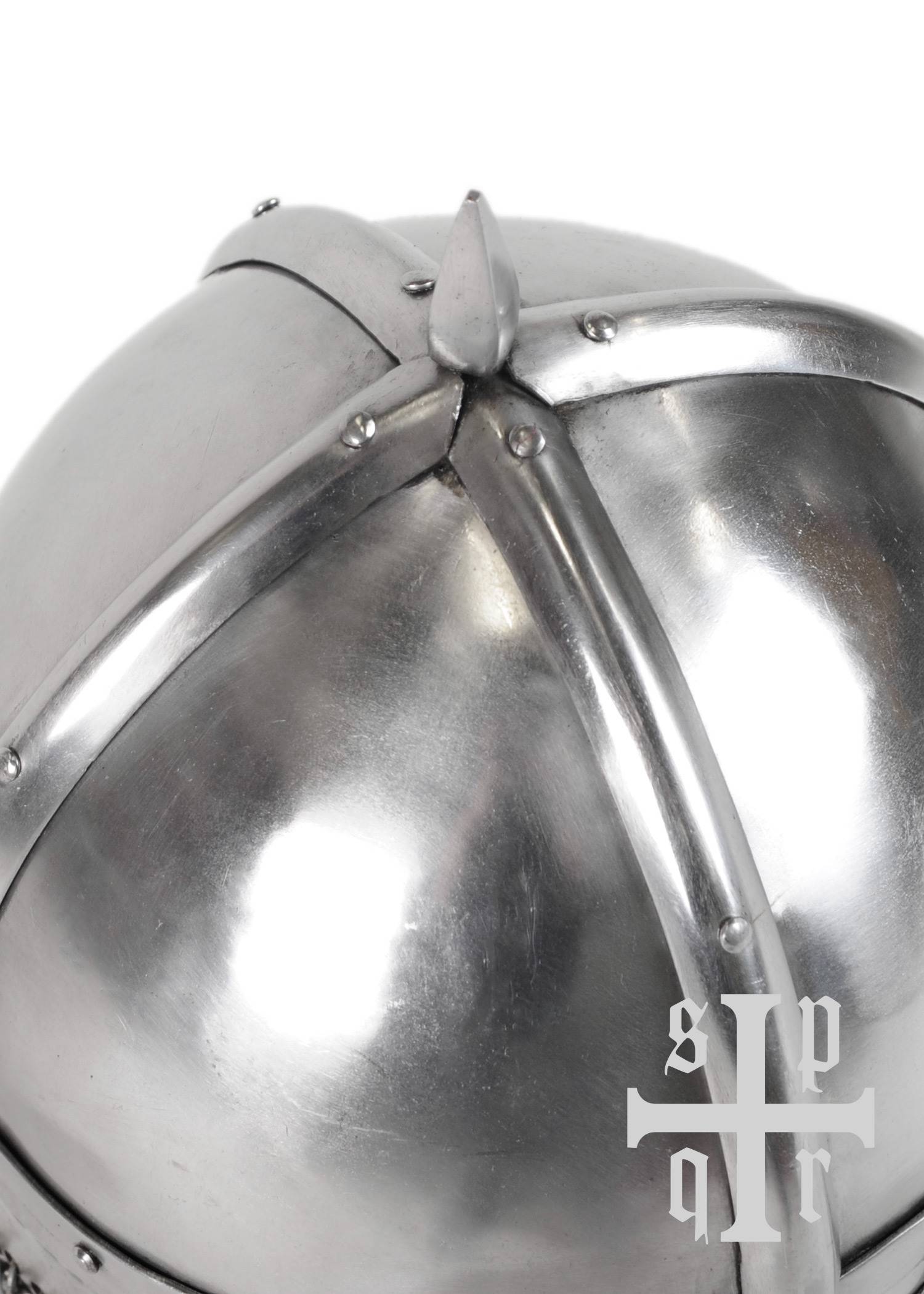 Viking Brilhelm Gjermundbu met maliënkolder, 2 mm staal, 9e-10e eeuw