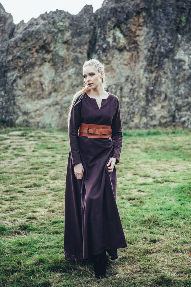 Wikinger Damen Unterkleid in Braun (ANBIETUNG)