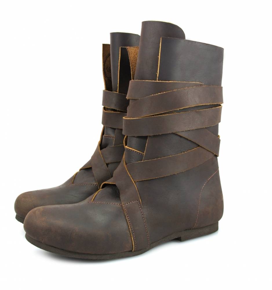 Wikinger Stiefel in Braun