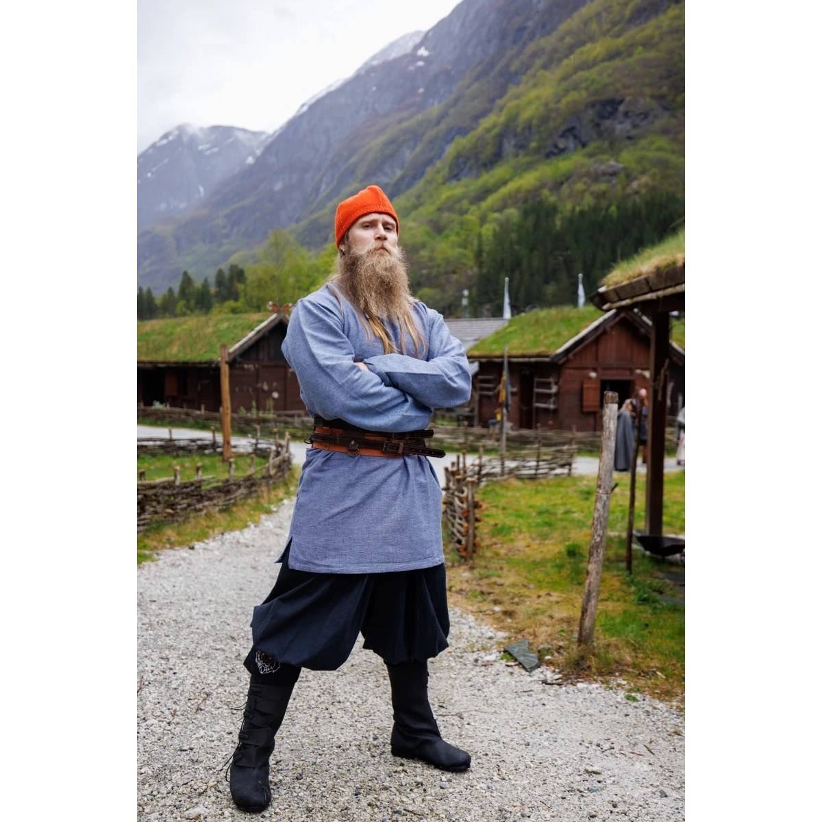 Vikingmuts van Wol in Oranje