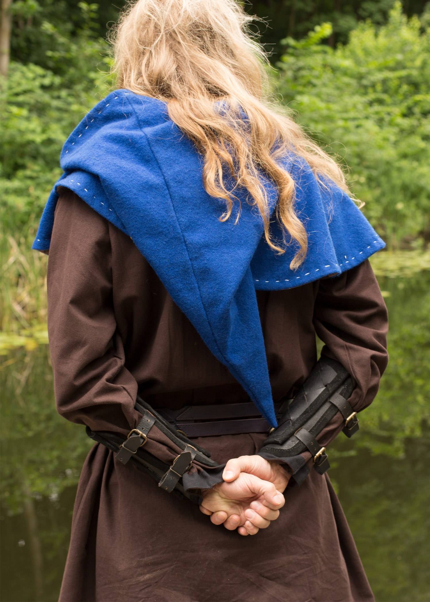RFB Viking polsbeschermers, gemaakt van leer in de kleur zwart