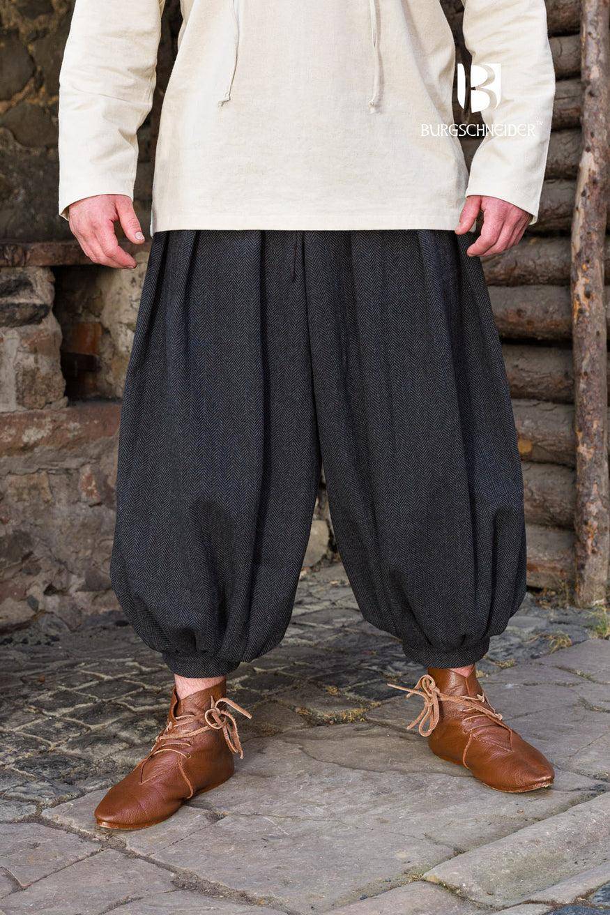 ​Rus Herringbone Broek Zwart/Grijs
