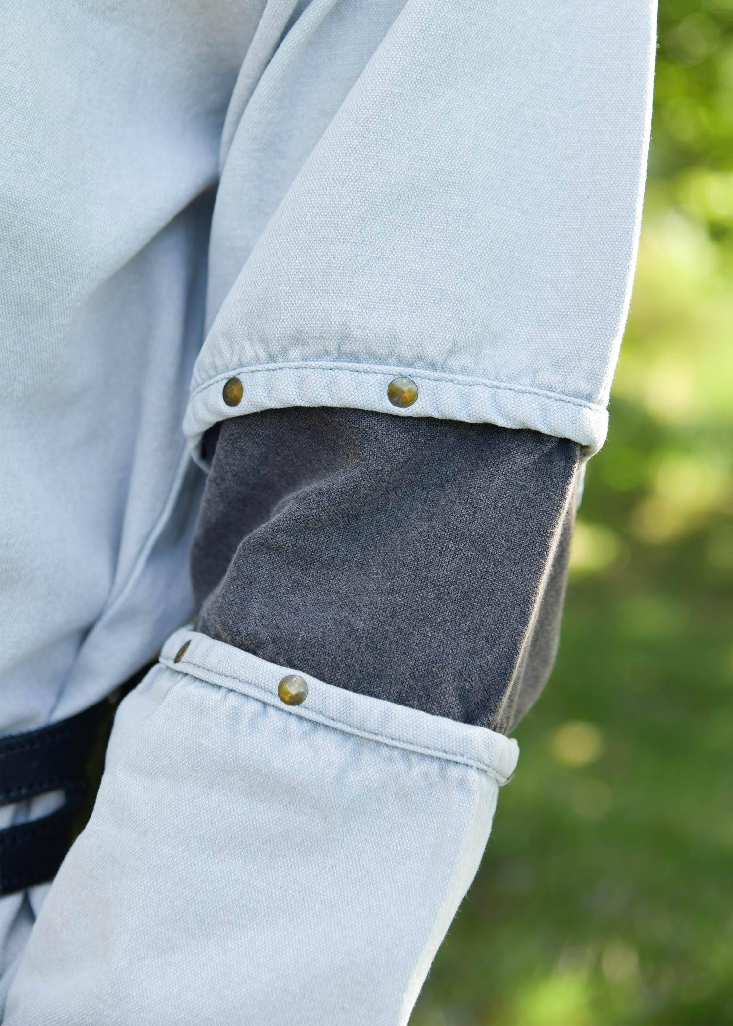 Viking/Middeleeuwse Tuniek in Grijs voor heren met een used look