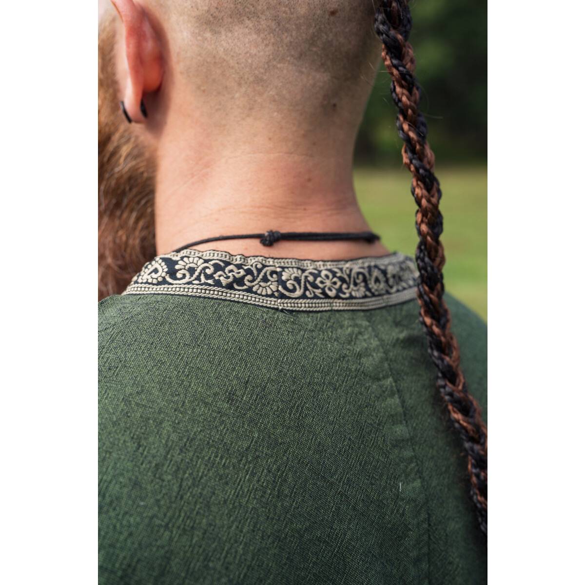 Viking-Romeins-Middeleeuwse Tuniek, Katoen in Groen
