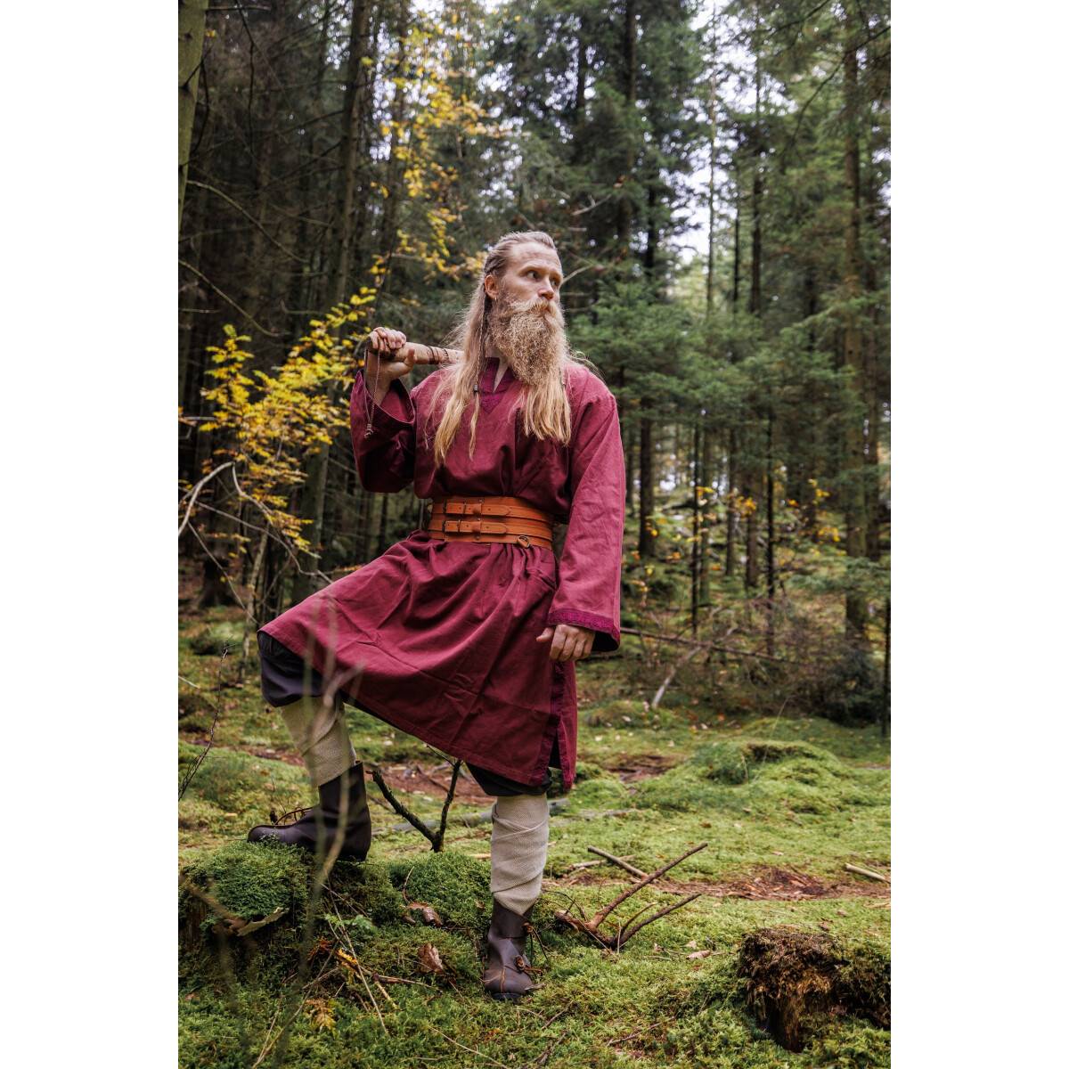 Middeleeuws - Viking Tuniek in Rood