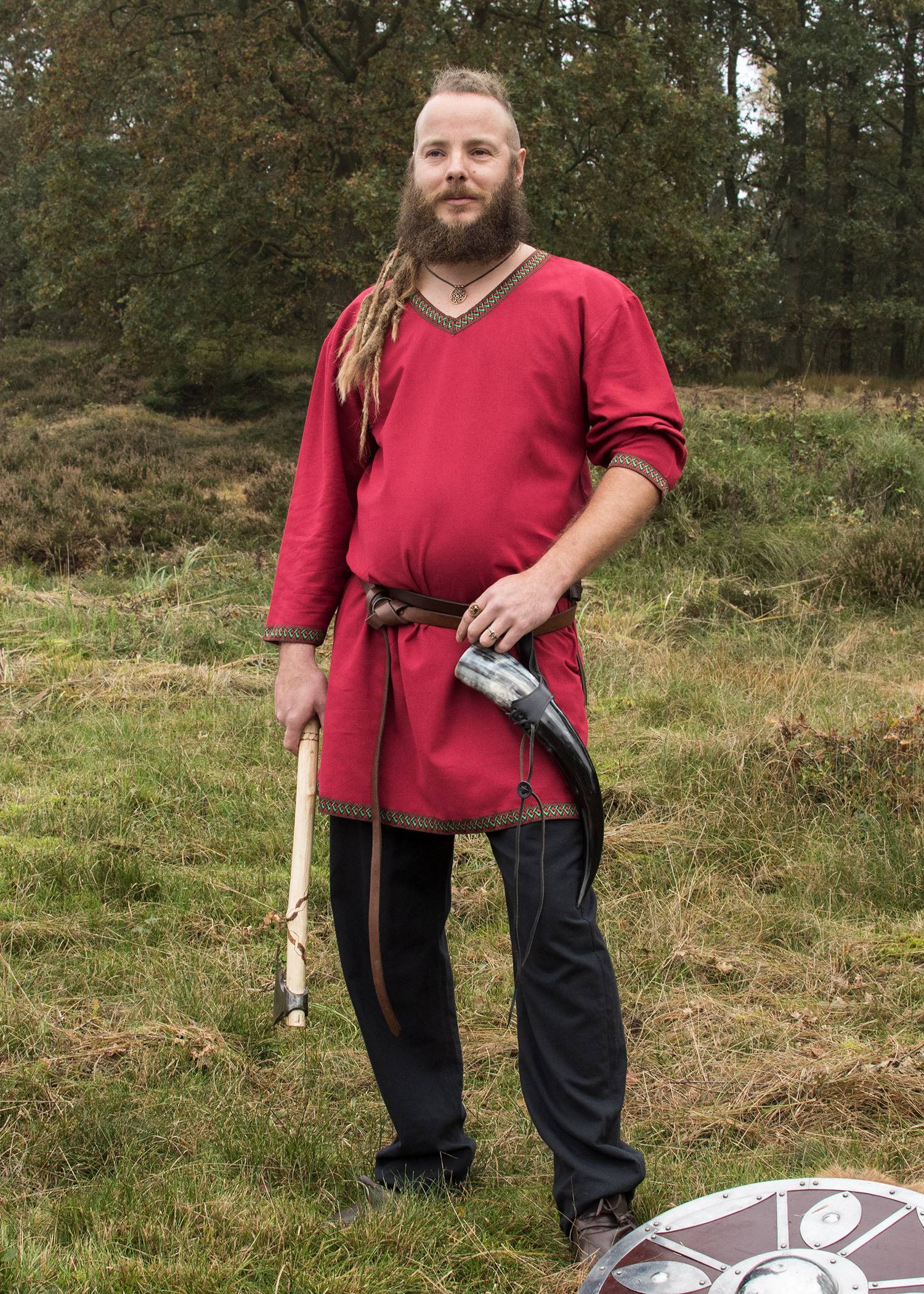 Viking Tuniek, Katoen in Rood