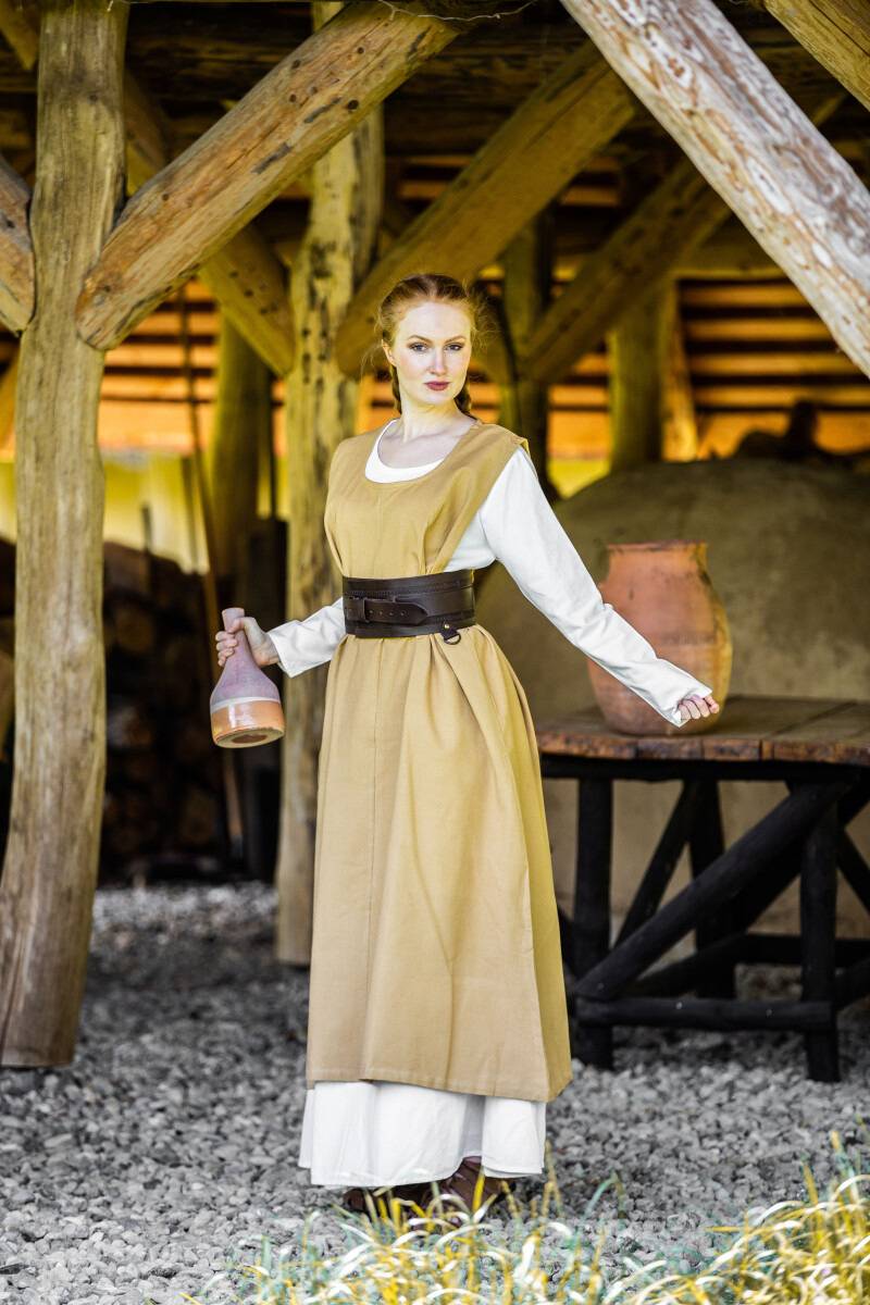 ​​Schlichtes Wikinger Unterkleid in Natur