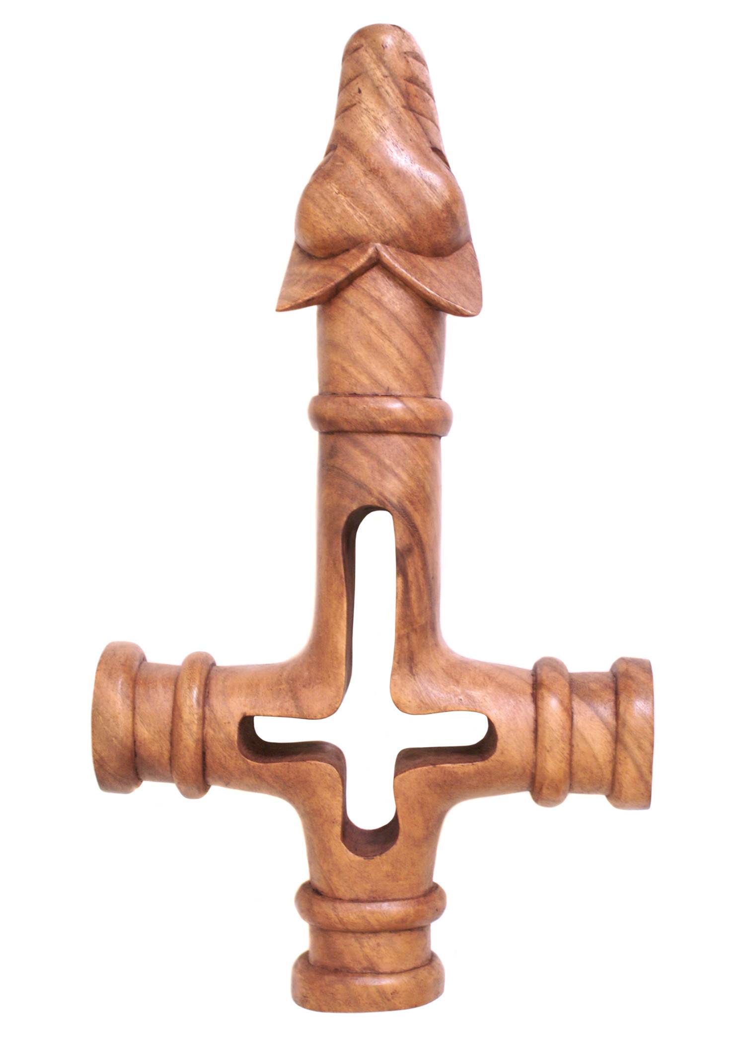 Viking Wolfskruis Houtsnijwerk