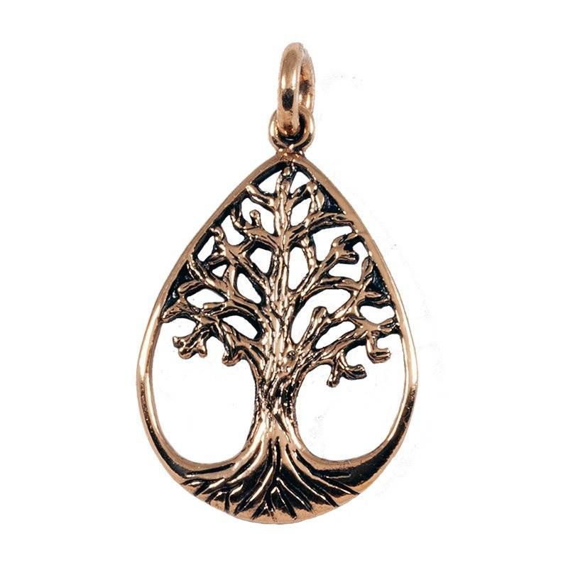 Wikinger Lebensbaum Anhanger Bronze