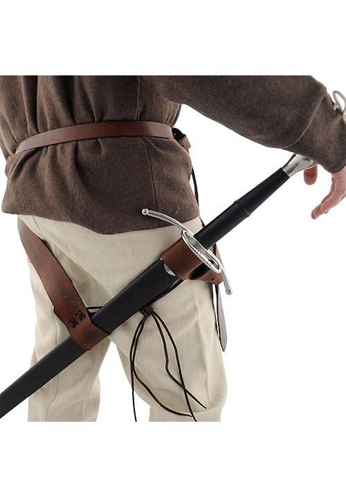 Hochmittelalter Schwertgürtel, Linkshänder