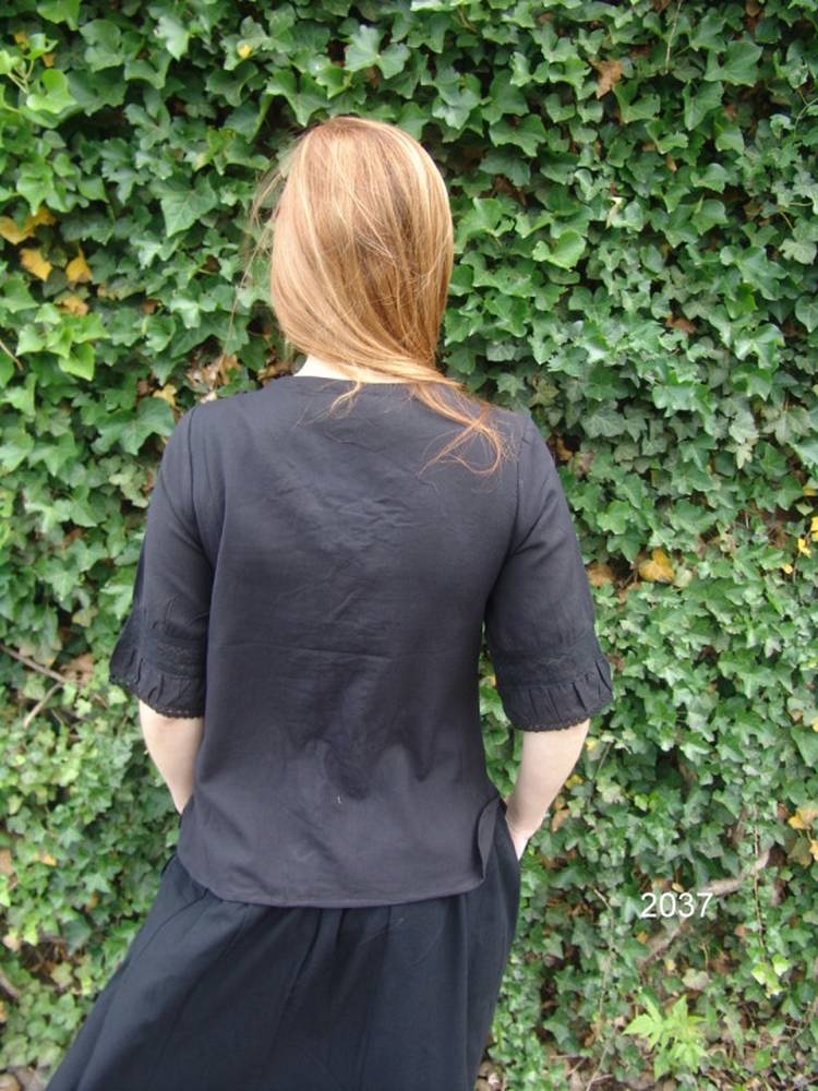 Mittelalterbluse in Schwarz (ausverkauf)