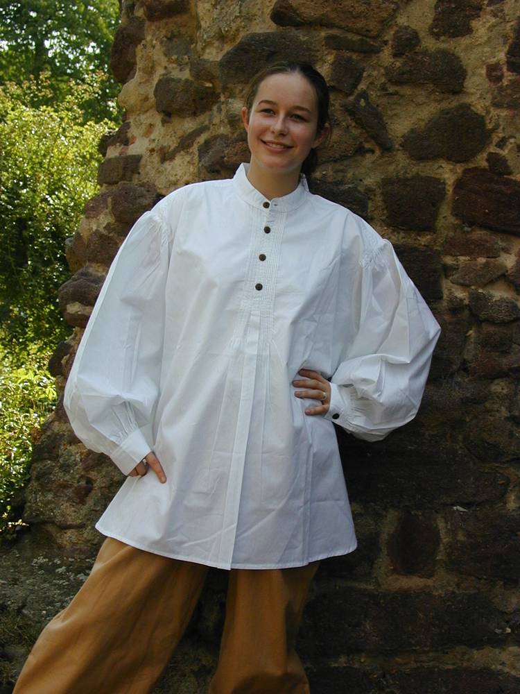 Middeleeuwse Blouse in Wit