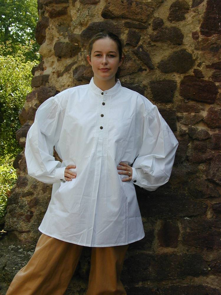 Middeleeuwse Blouse in Wit