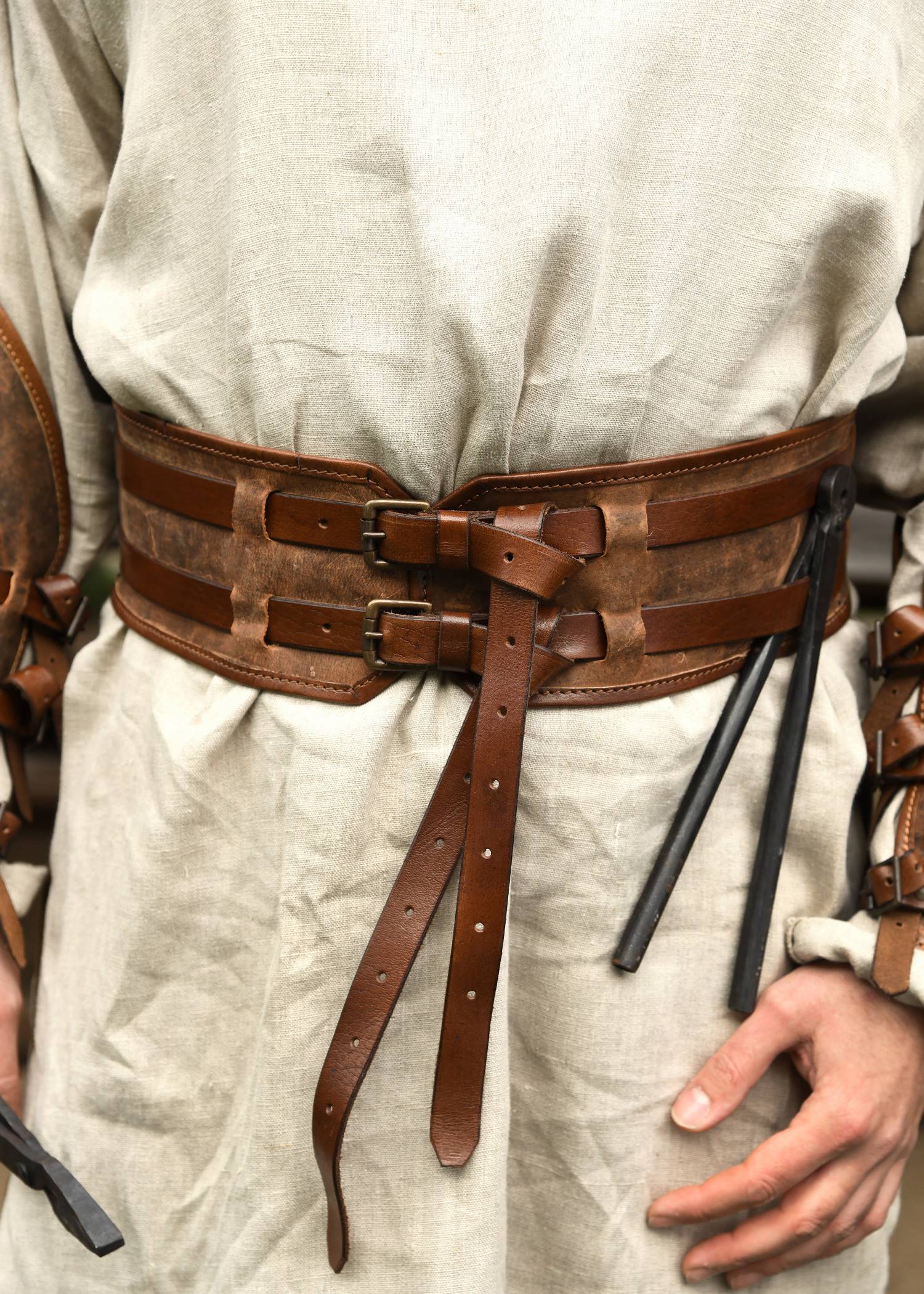 ​Mittelalter Gürtel aus Fettleder
