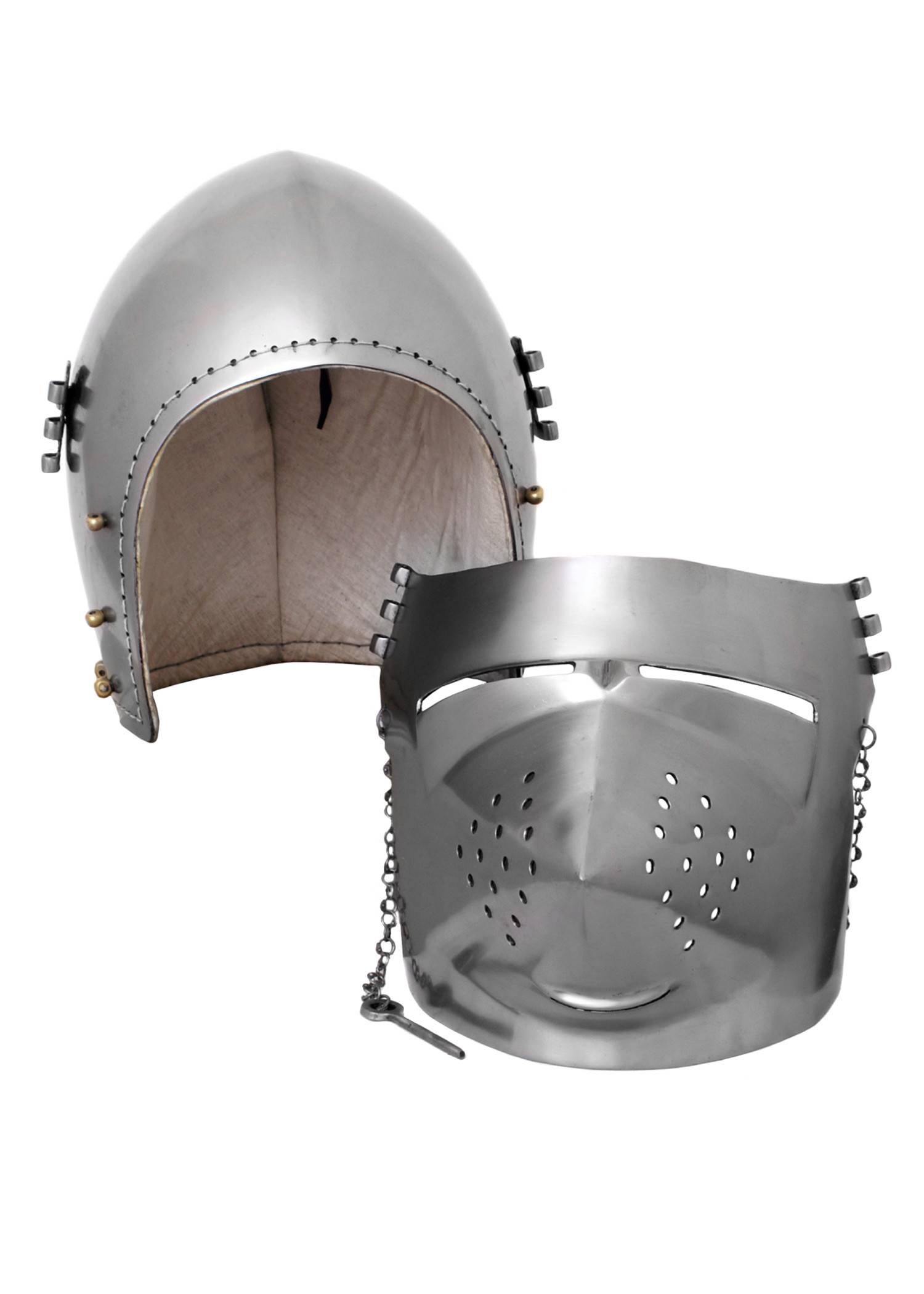 Hondekop - Varkenssnuit Helm ca. 1390 in S, M en L.