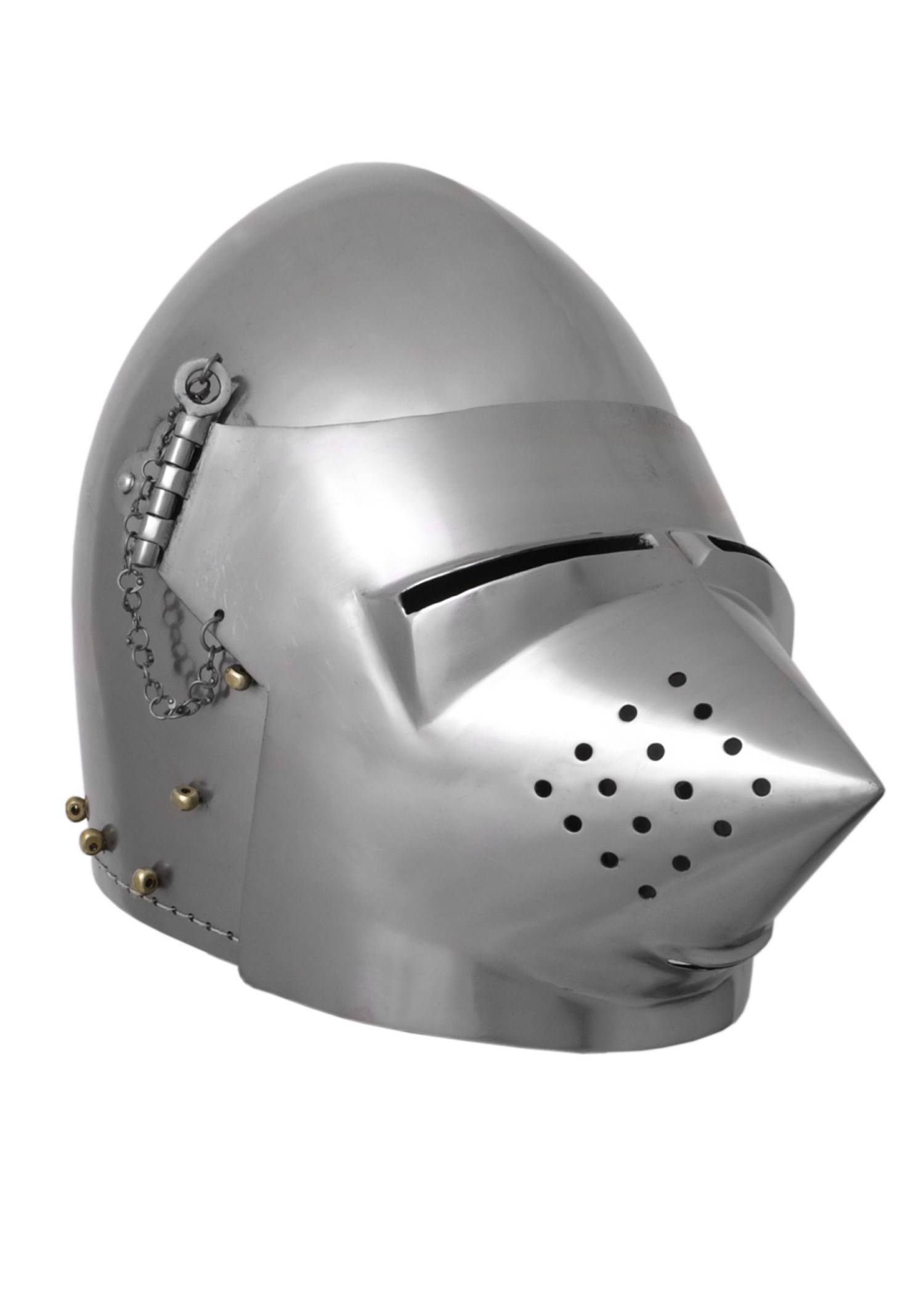Hundsgugel Beckenhaube, ca. 1390 in S,M en L.