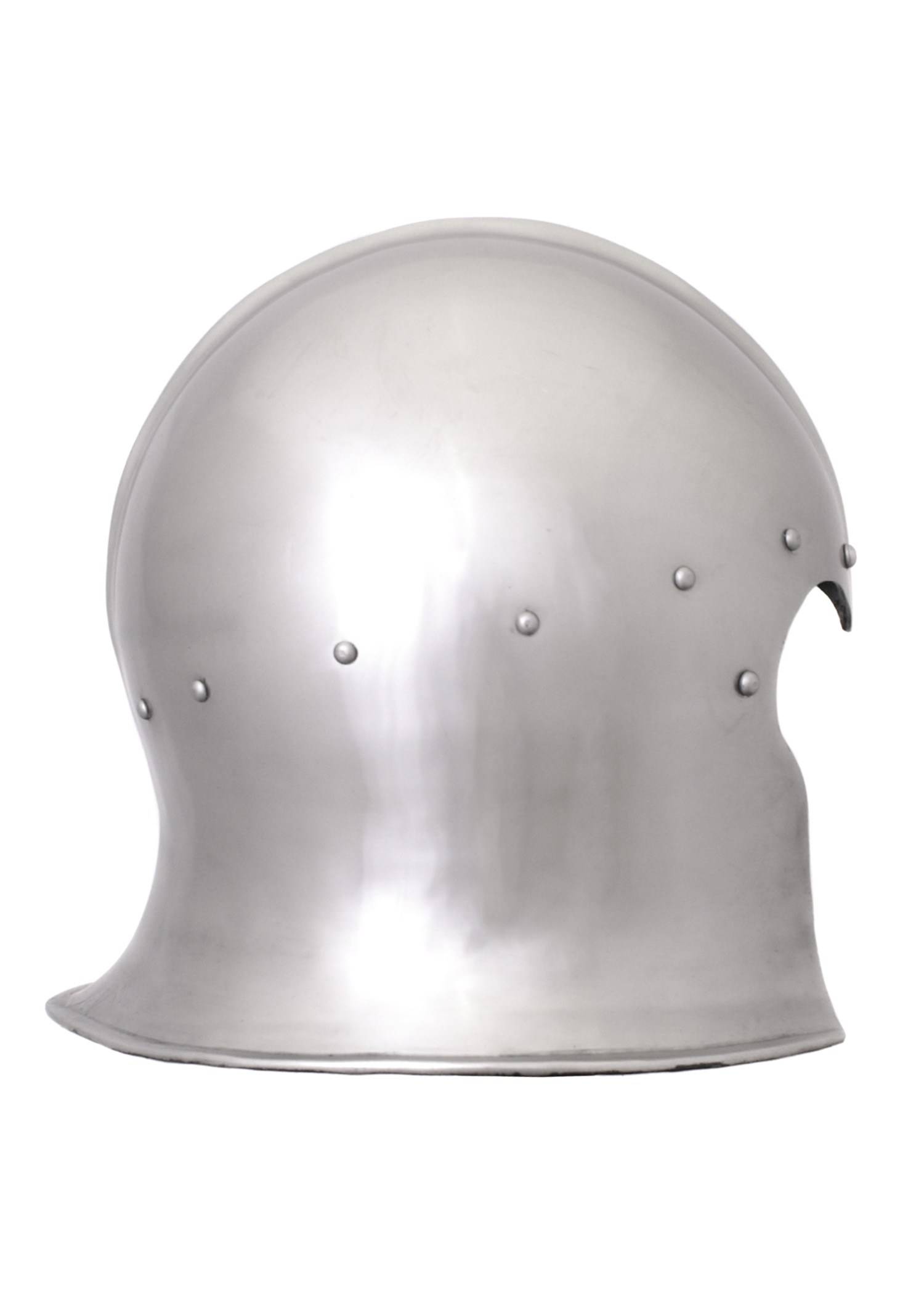 Barbutahelm ca. 1470 in maat M en L