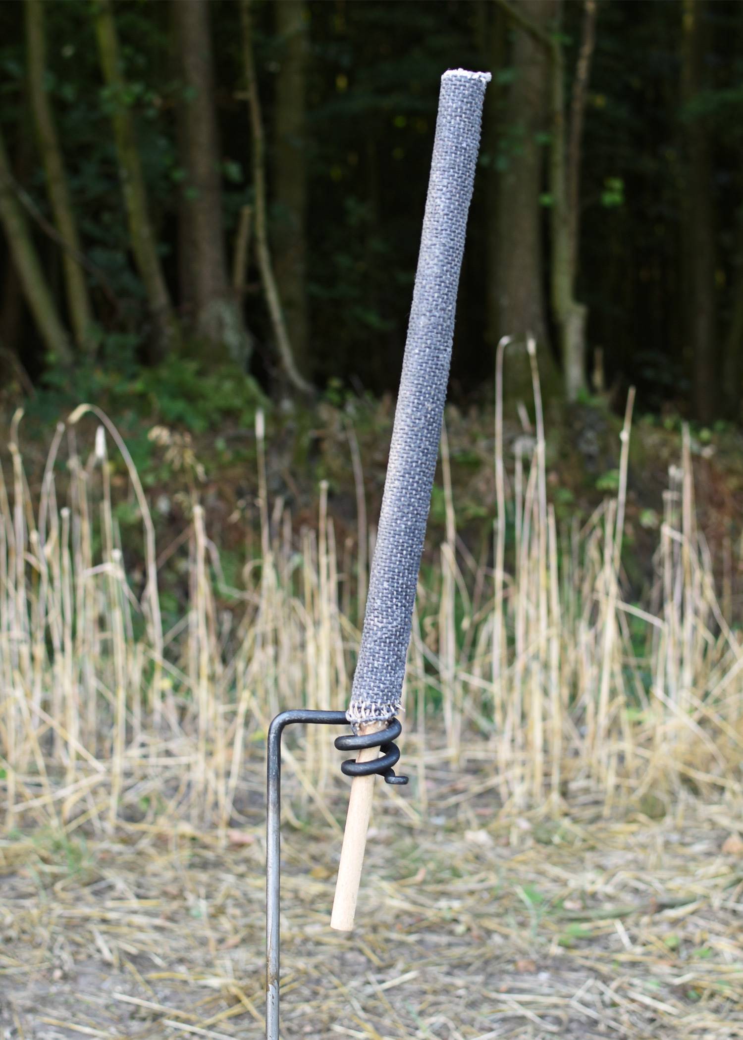​Fackelhalter aus Stahl, handgeschmiedet