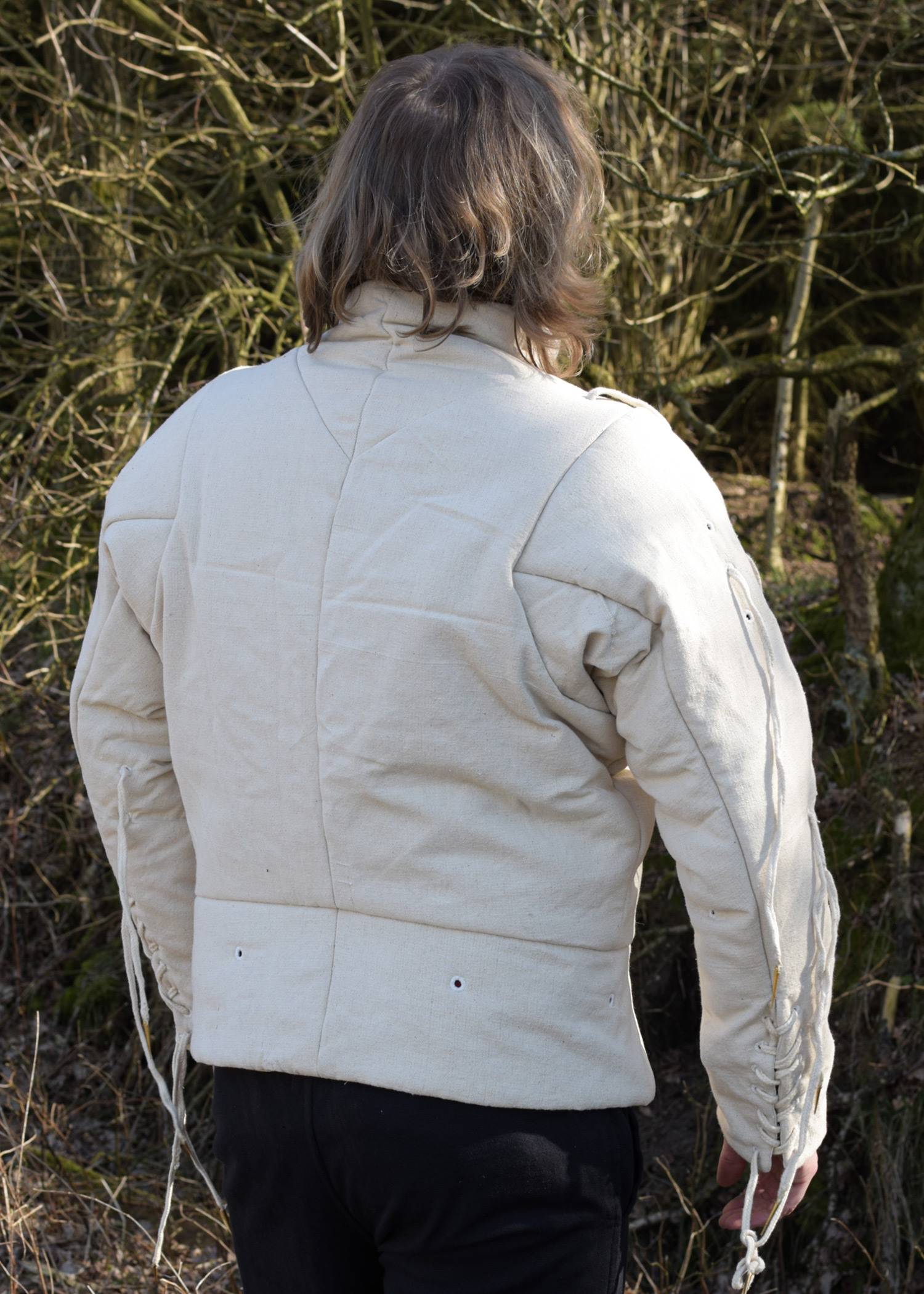 Gambeson -  Aketon in Natuurkleur met Nestels