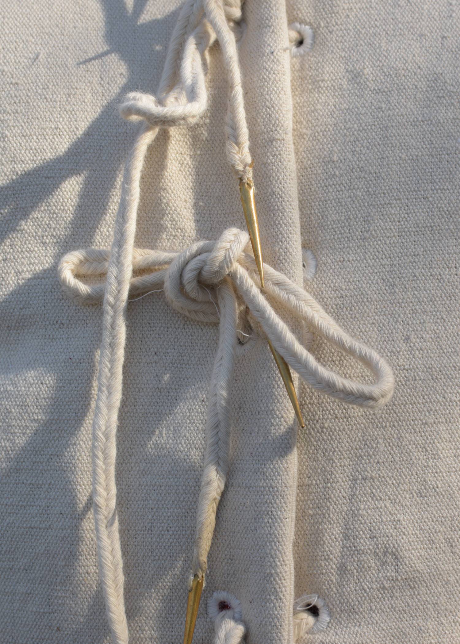 Gambeson -  Aketon in Natuurkleur met Nestels