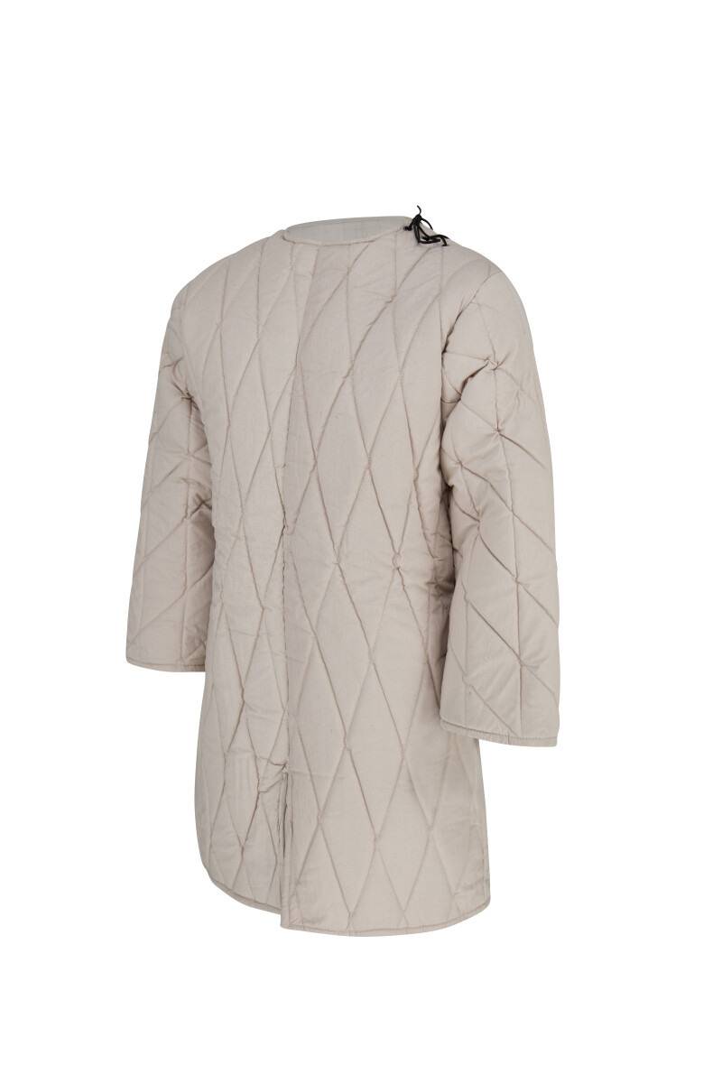 Middeleeuwse Gambeson - Wambuis - Aketon in Natuurkleur