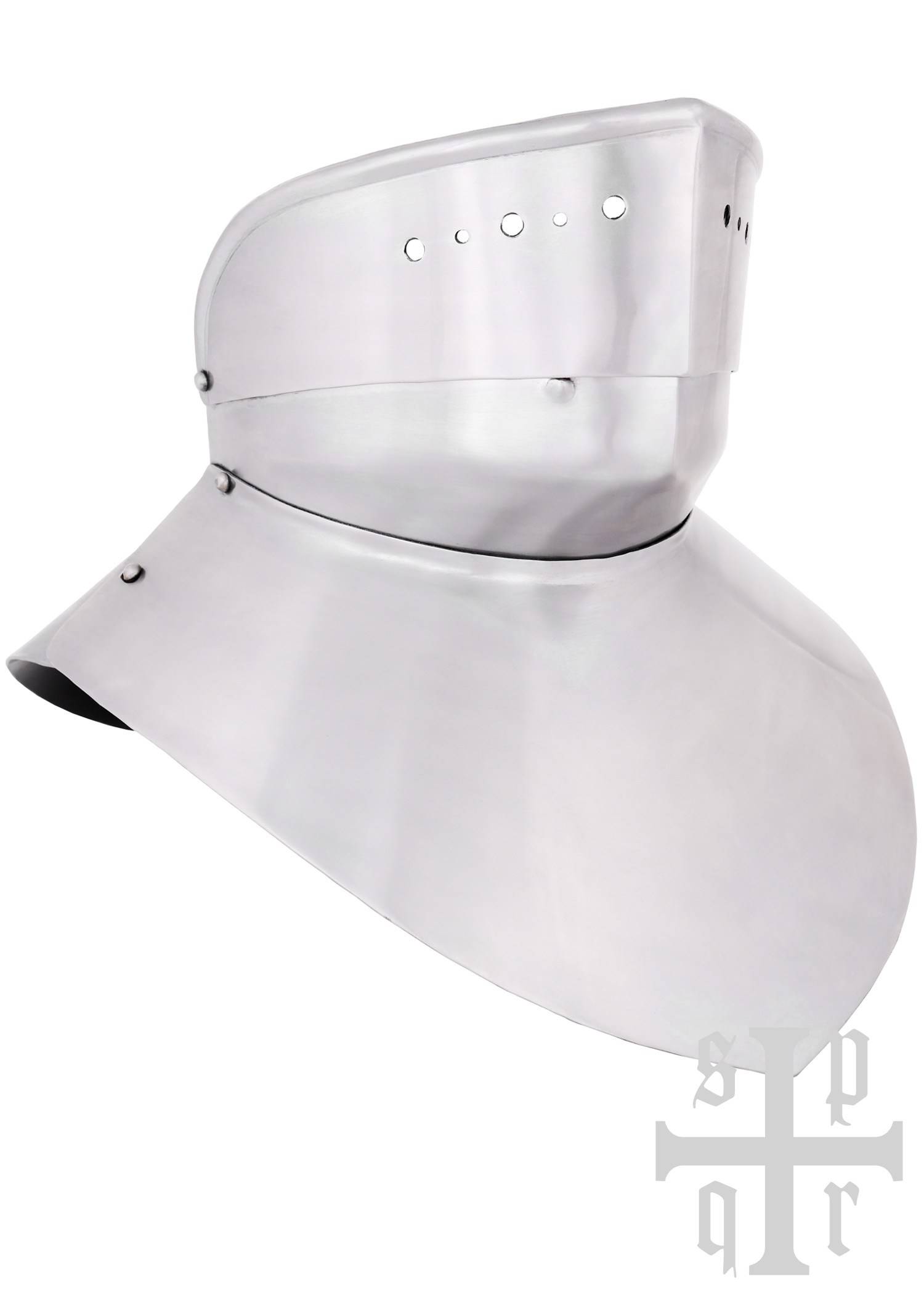 Harnas Pantserkraag met Kinstuk, 1,6 mm staal