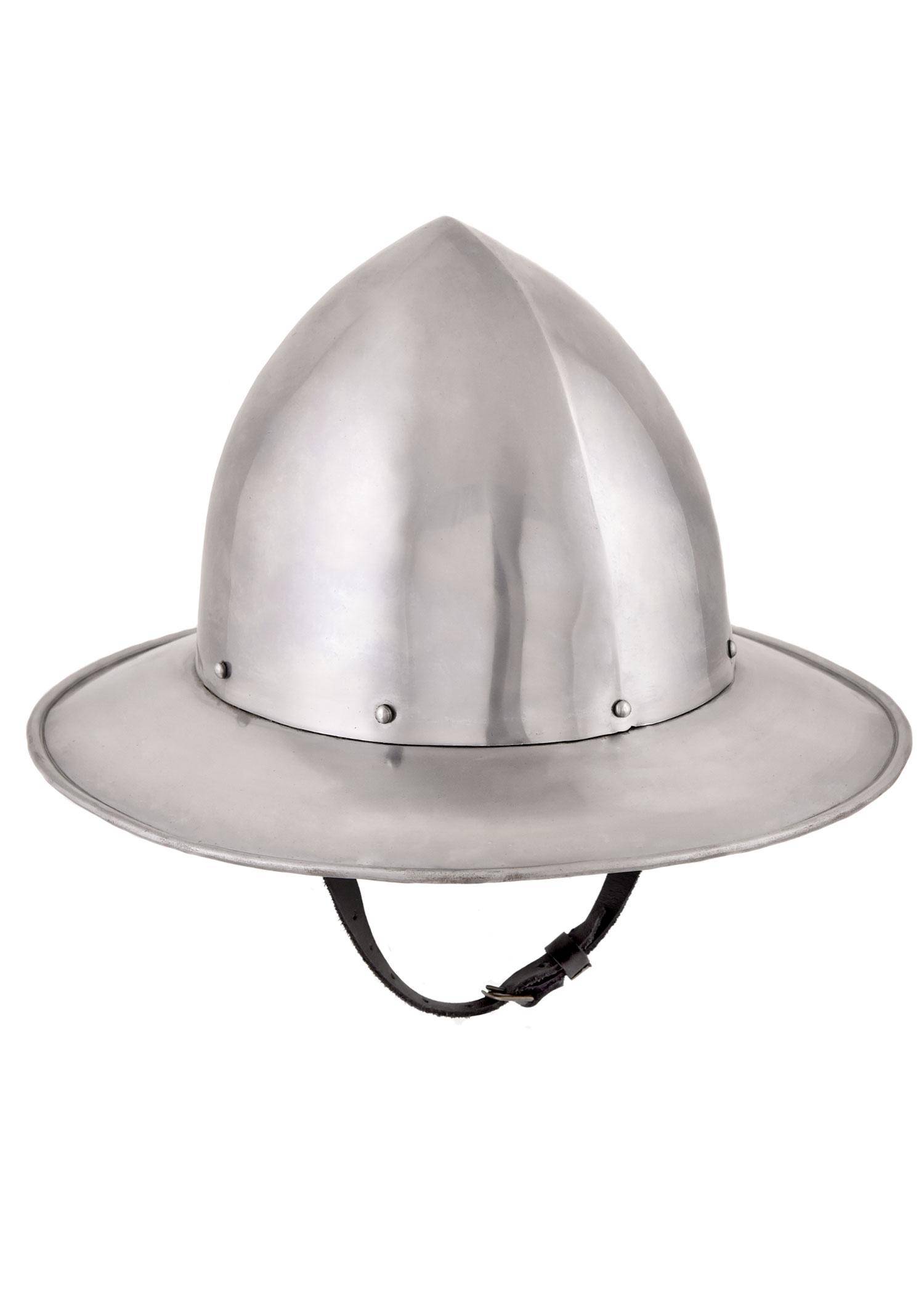 Monnikskap Helm uit Zwitserland 14e eeuws in M,L