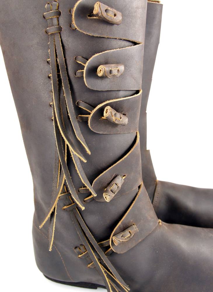 Wikinger Stiefel in Braun