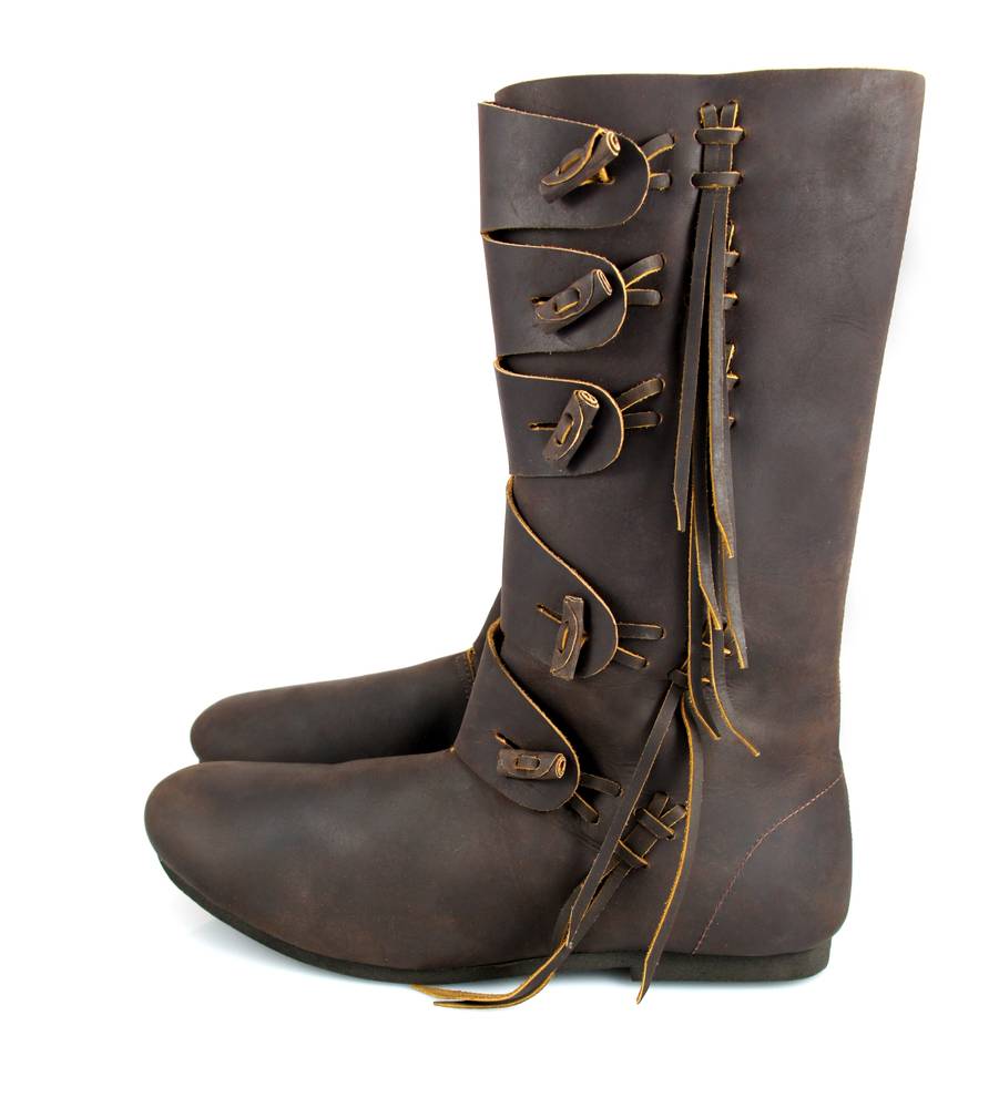 Wikinger Stiefel in Braun