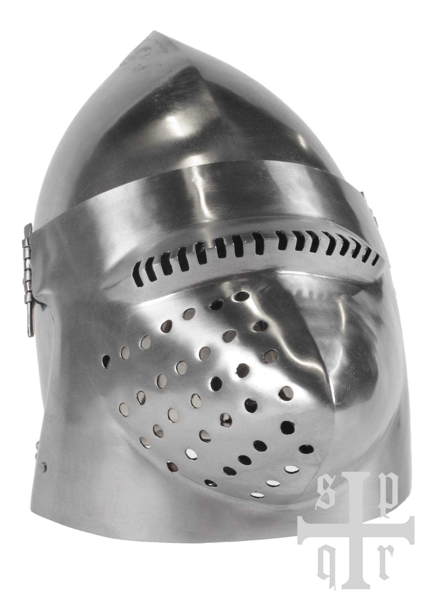 Hondekop - Varkenssnuit Helm, kasteel Churburg ca. 1395, 1,2 mm staal