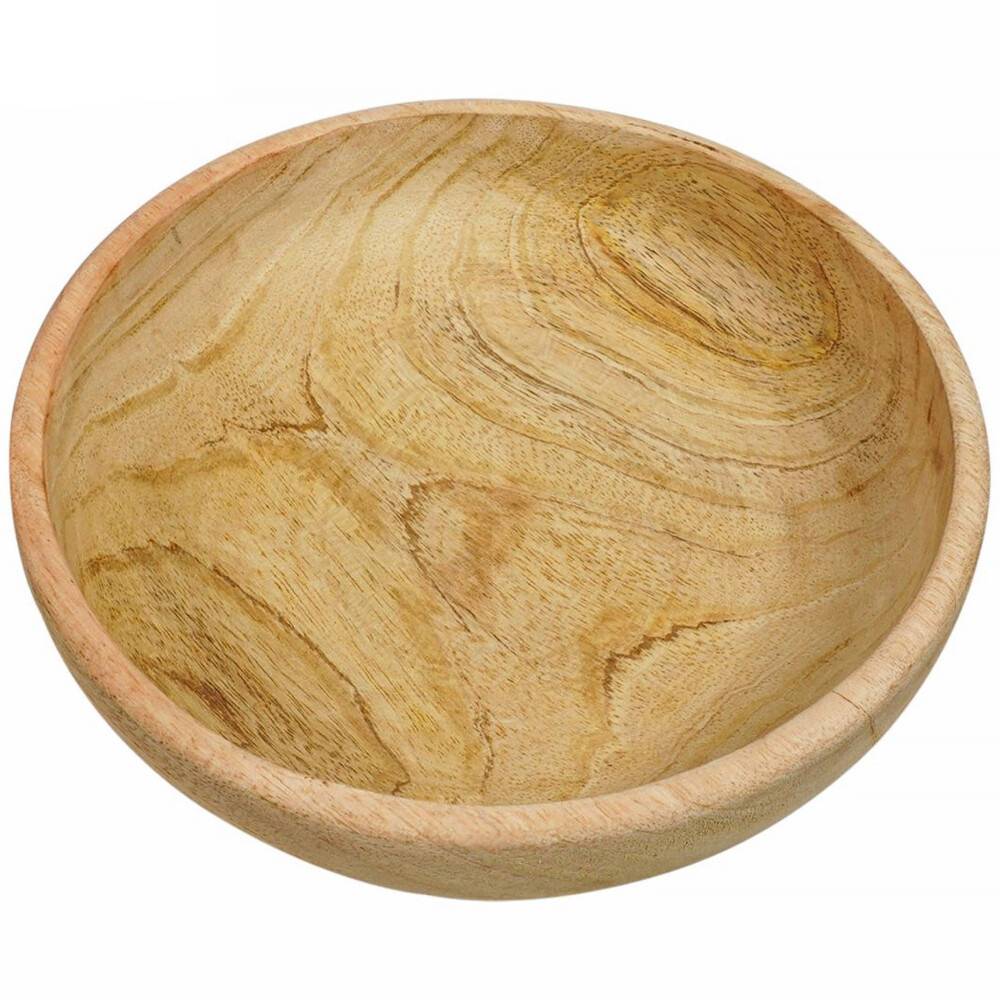 Handgemaakte houten kom/bord 20 cm