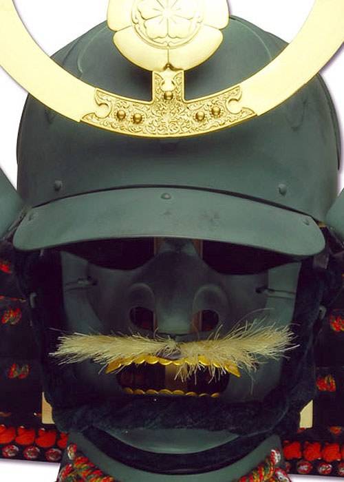 Kabuto helm van Oda Nobunaga, met Mempo Masker