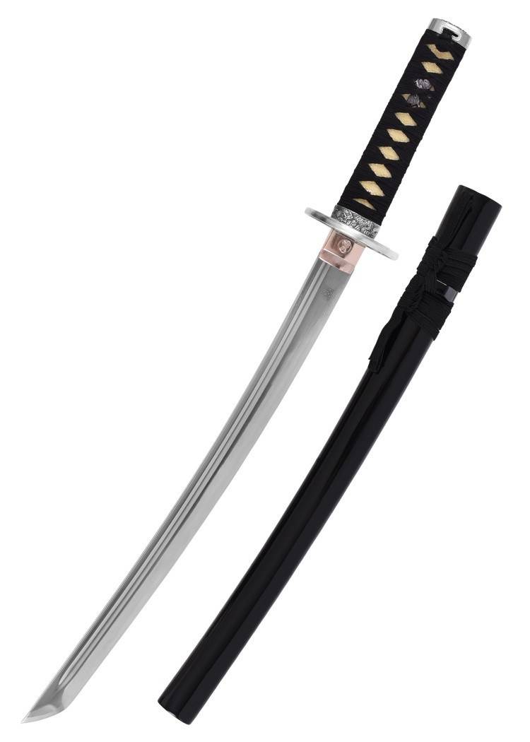 ​Marto Wakizashi mit schwarzer Holzscheide