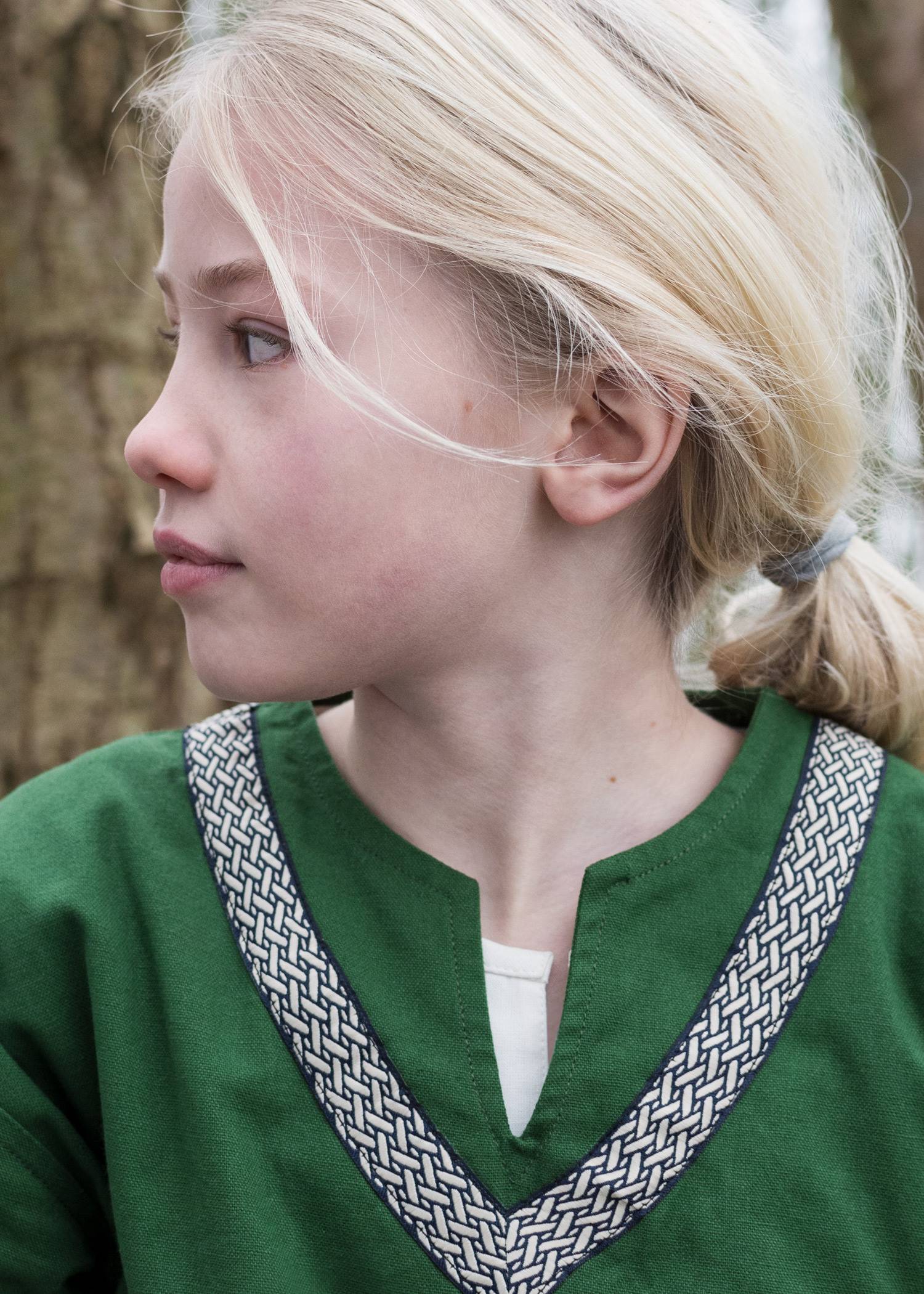 Middeleeuwse - Viking Kinder Tuniek in Groen.