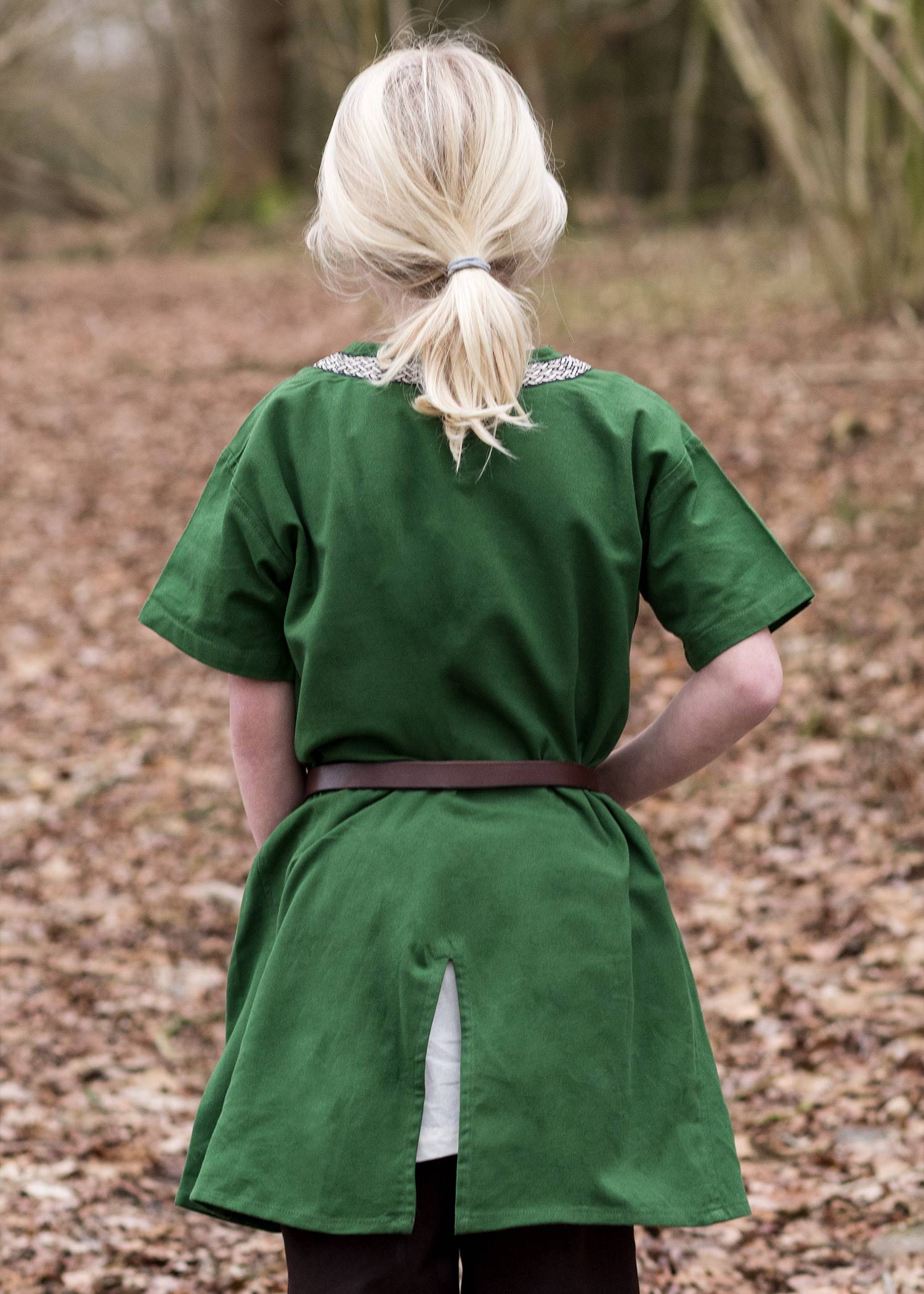 Middeleeuwse - Viking Kinder Tuniek in Groen.
