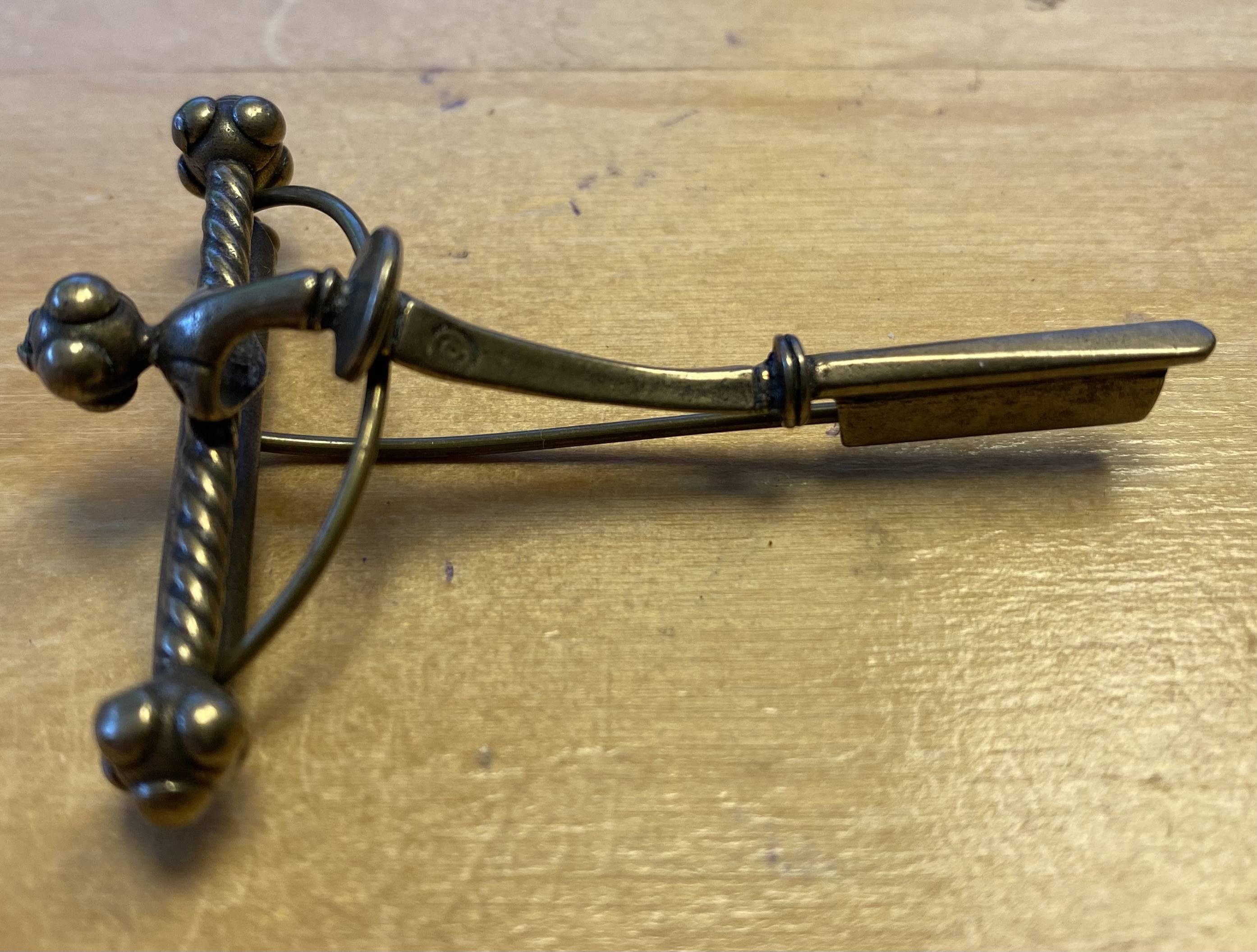 Wikinger Fibel Armbrust Bronze