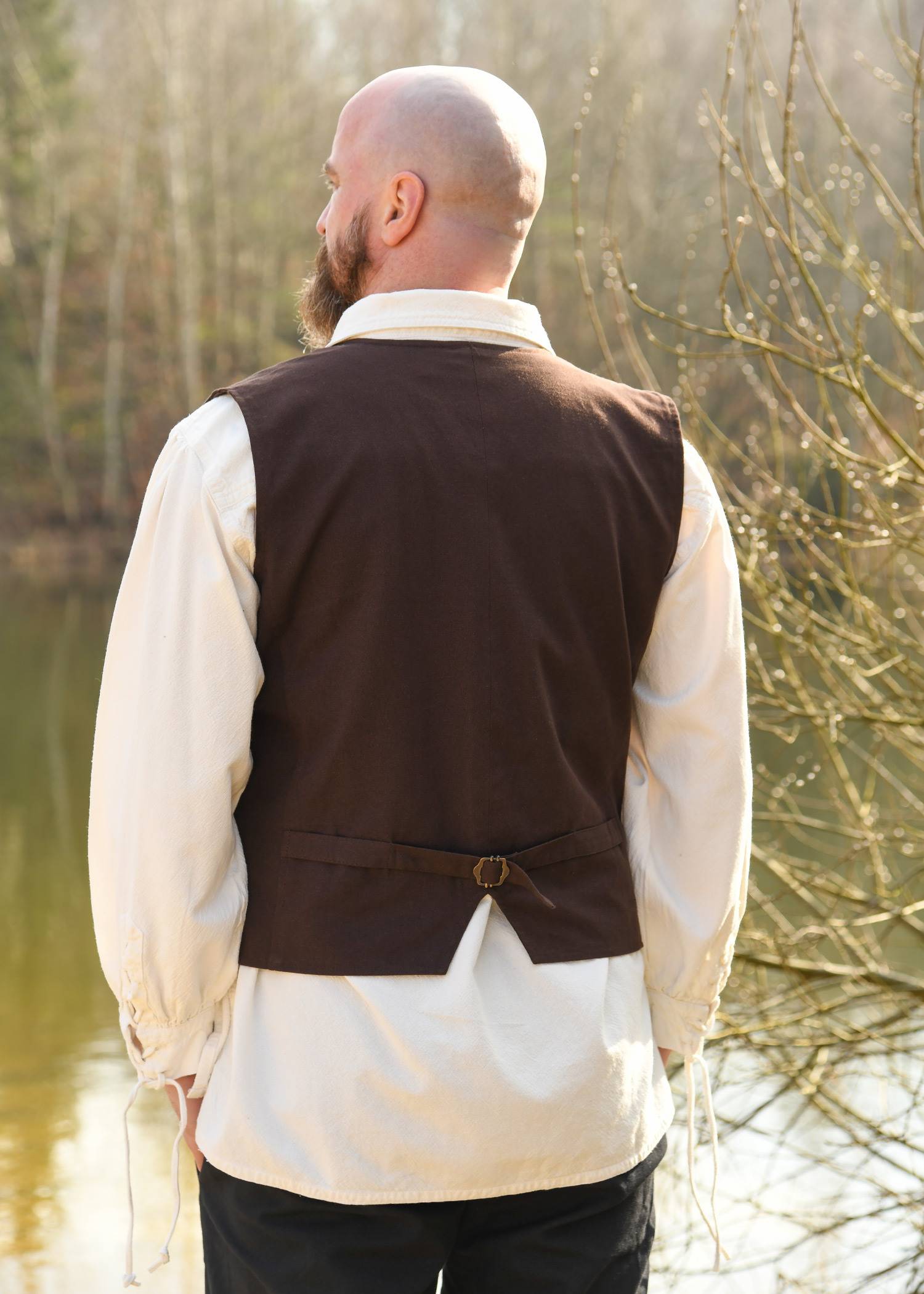 Middeleeuwse Gilet/Vest in Bruin