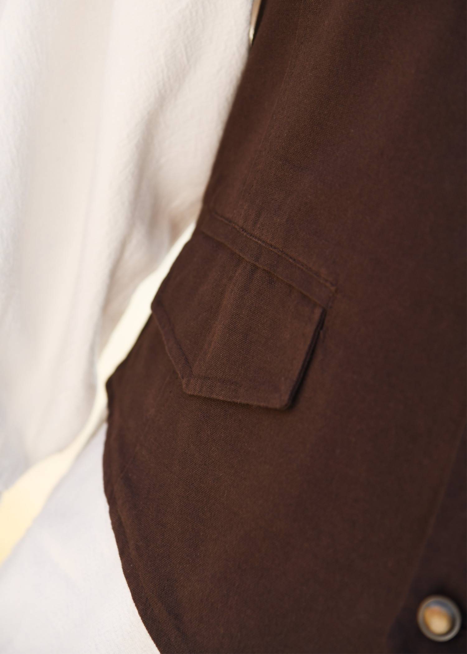 Middeleeuwse Gilet/Vest in Bruin