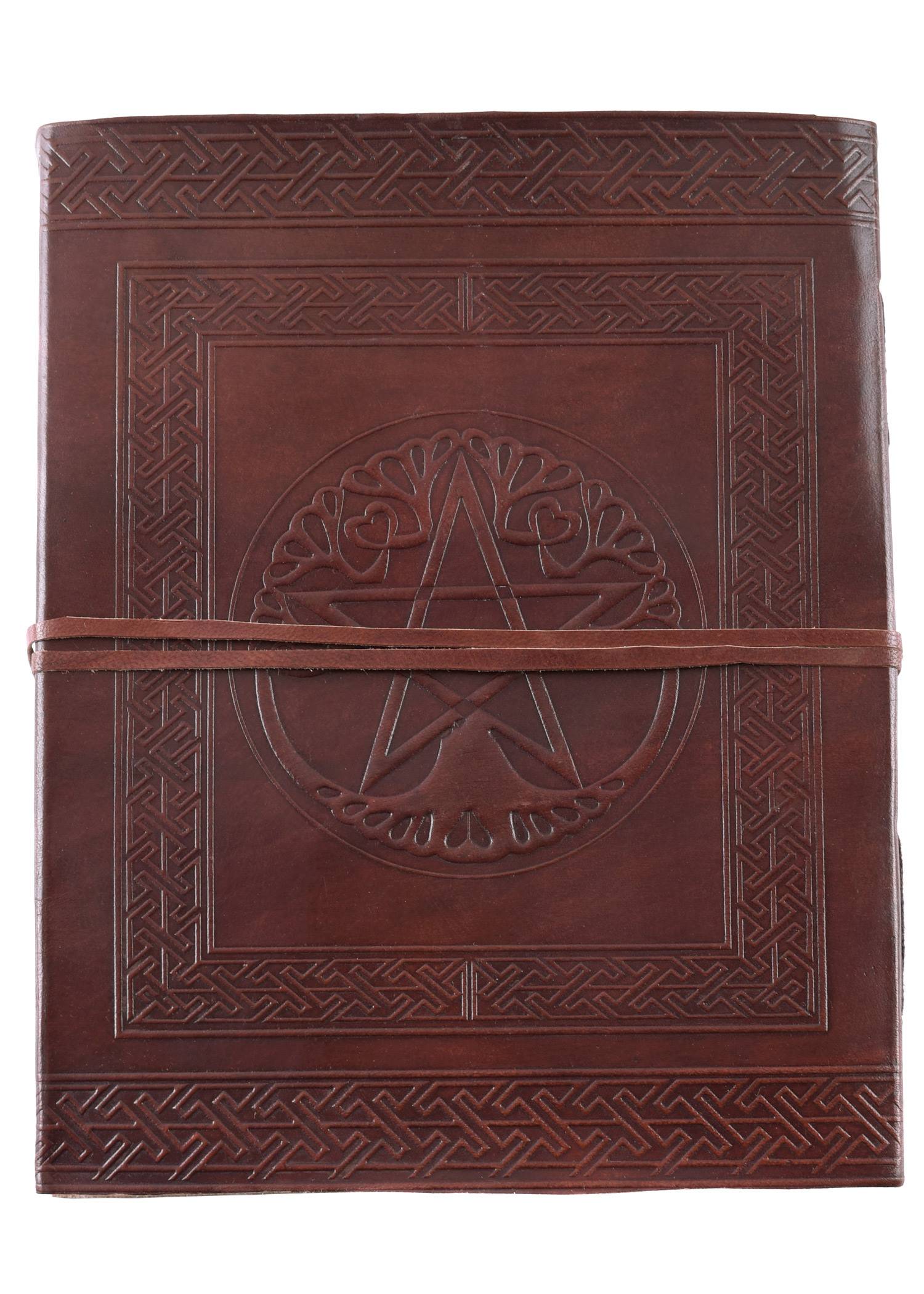 Leder Buch mit Pentagram