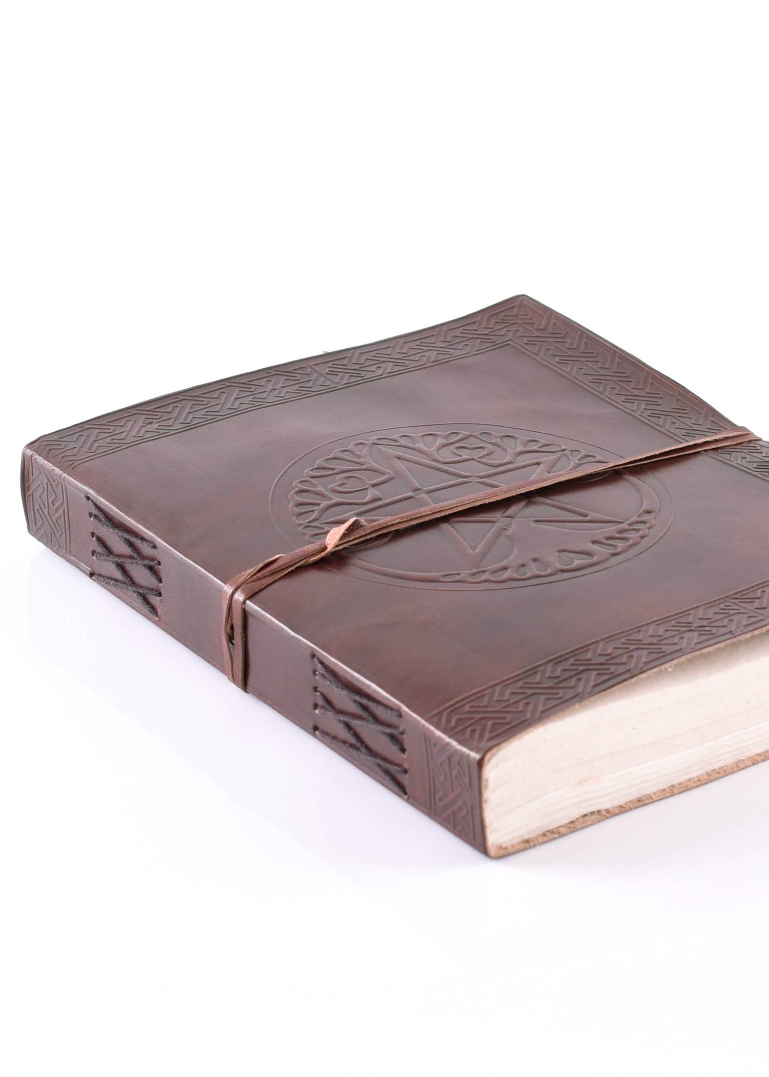 Leder Buch mit Pentagram