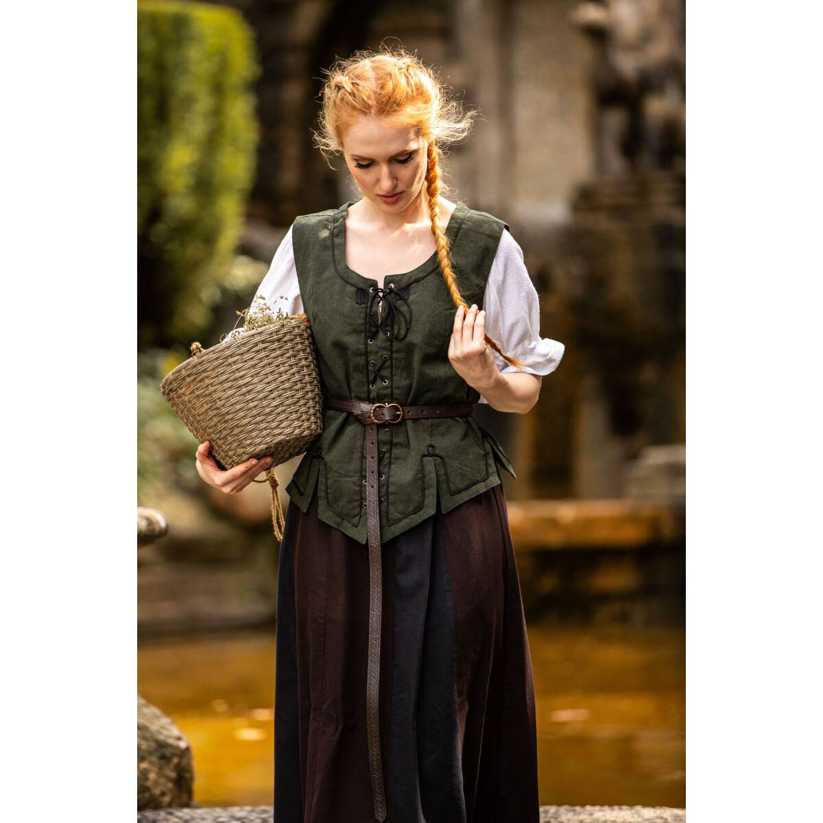 Middeleeuwse Gilet in Groen