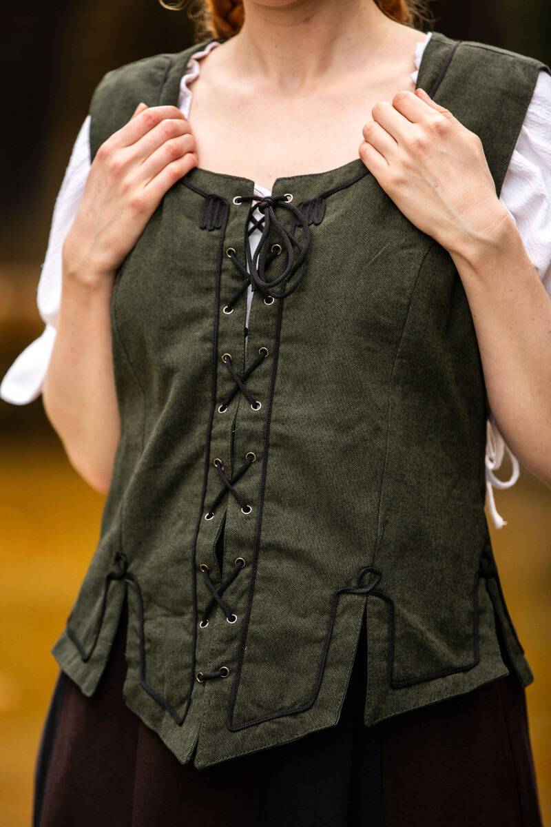Middeleeuwse Gilet in Groen