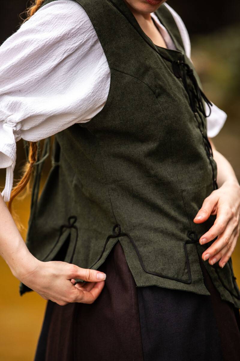 Middeleeuwse Gilet in Groen