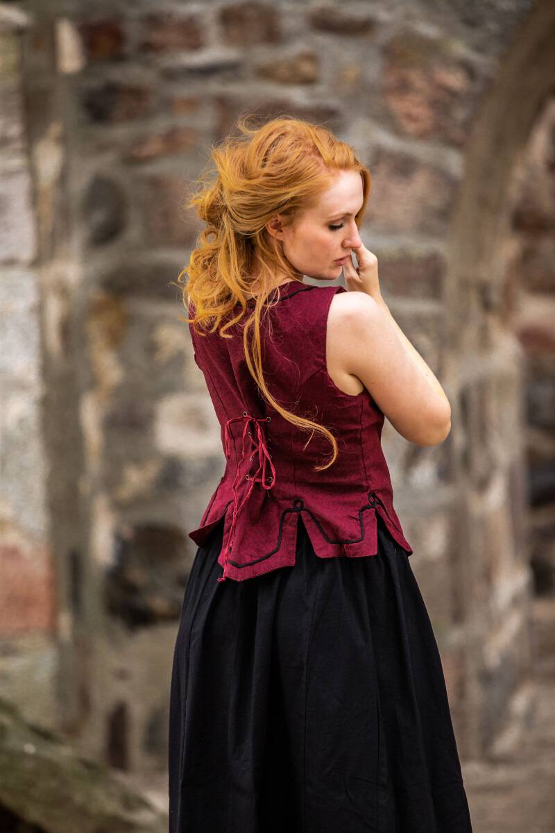 Middeleeuwse Gilet in Rood