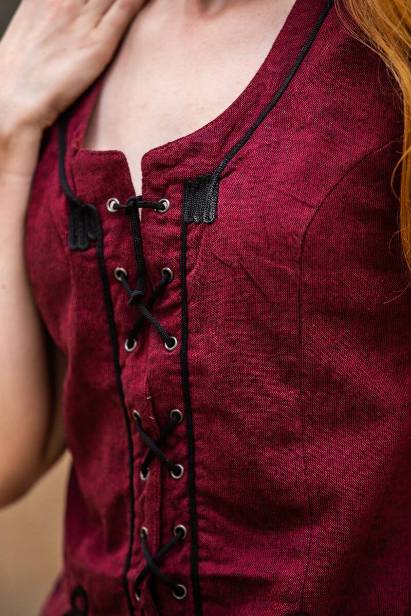 Middeleeuwse Gilet in Rood