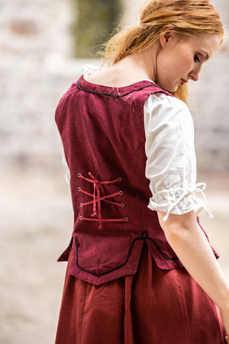 Middeleeuwse Gilet in Rood