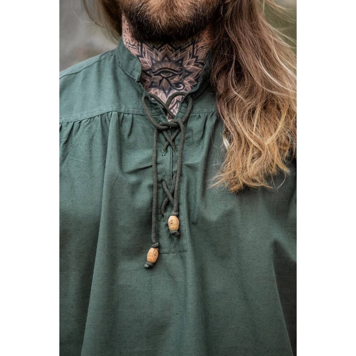 Middeleeuwse Mouwloze Blouse in Groen