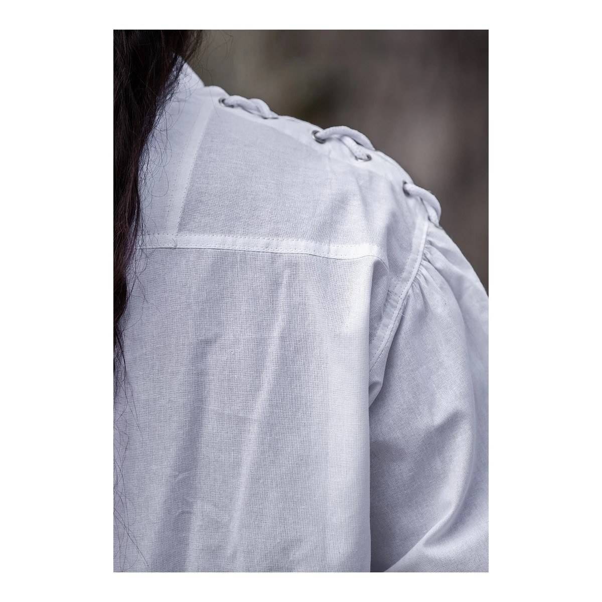 Mittelalter Bluse in Weiss