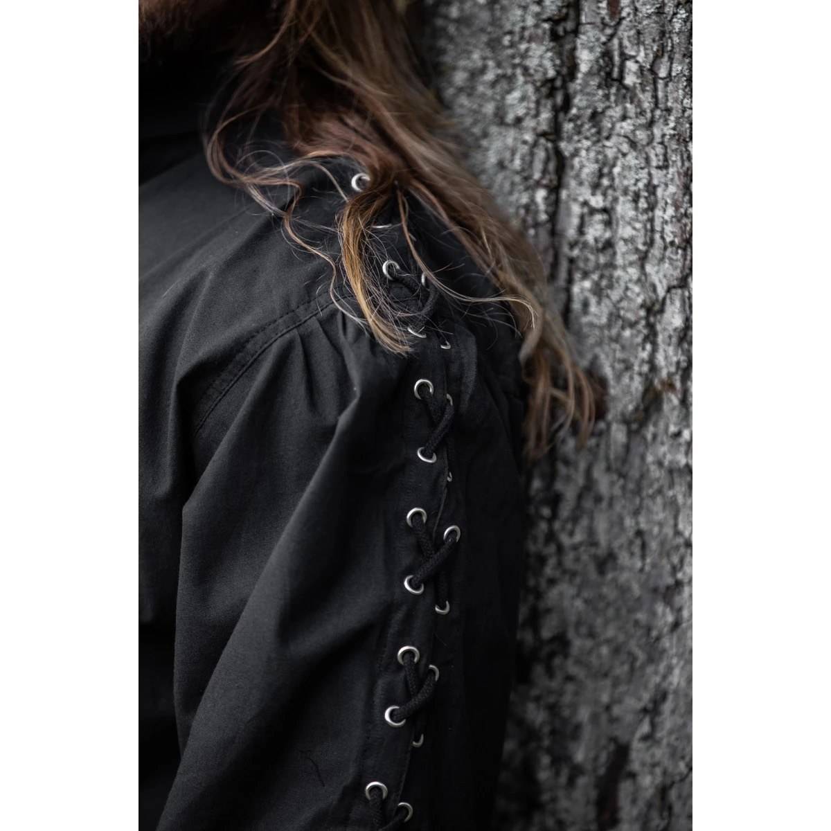 Middeleeuwse Blouse in Zwart